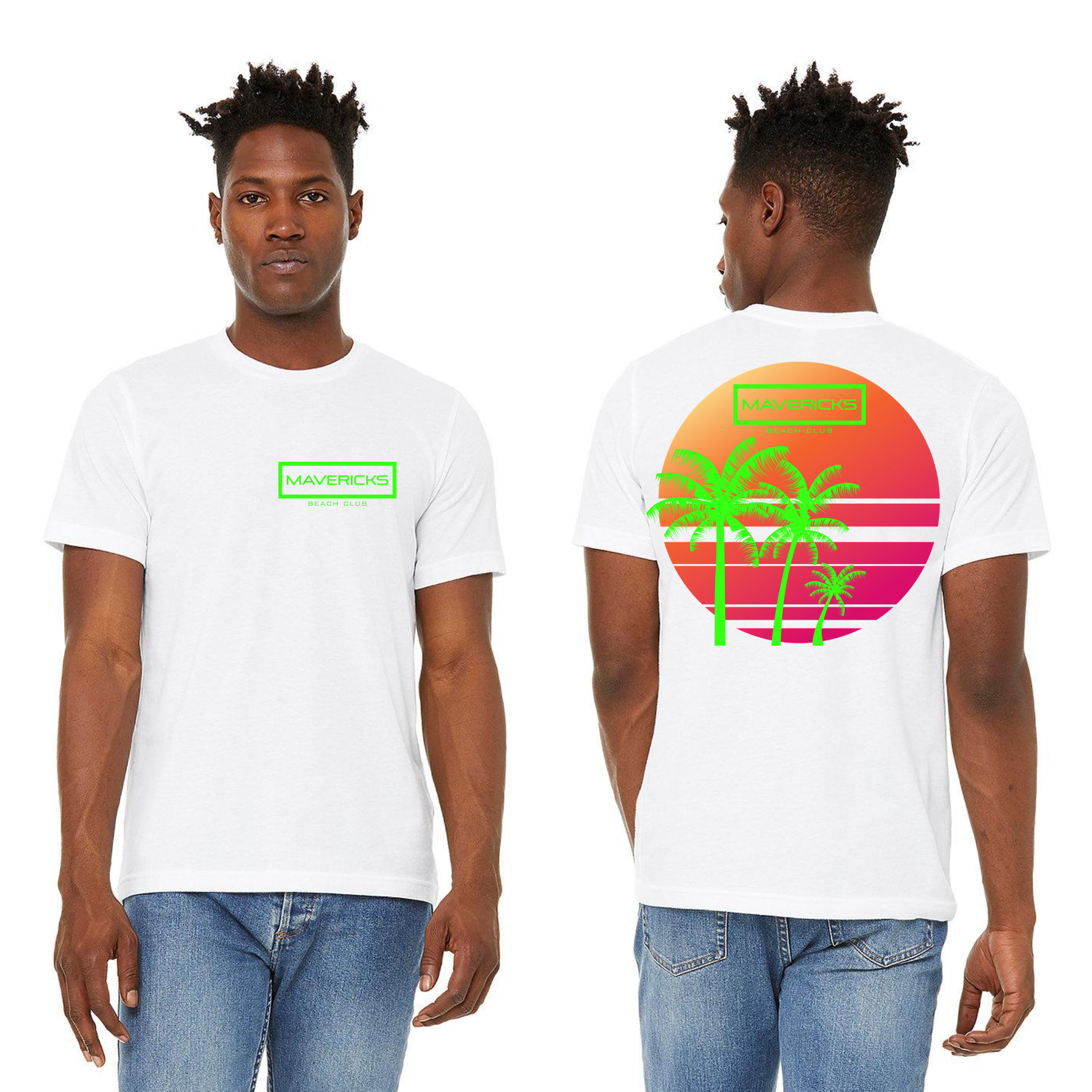 walaodesigns Neon Beach San Diego California T-Shirt