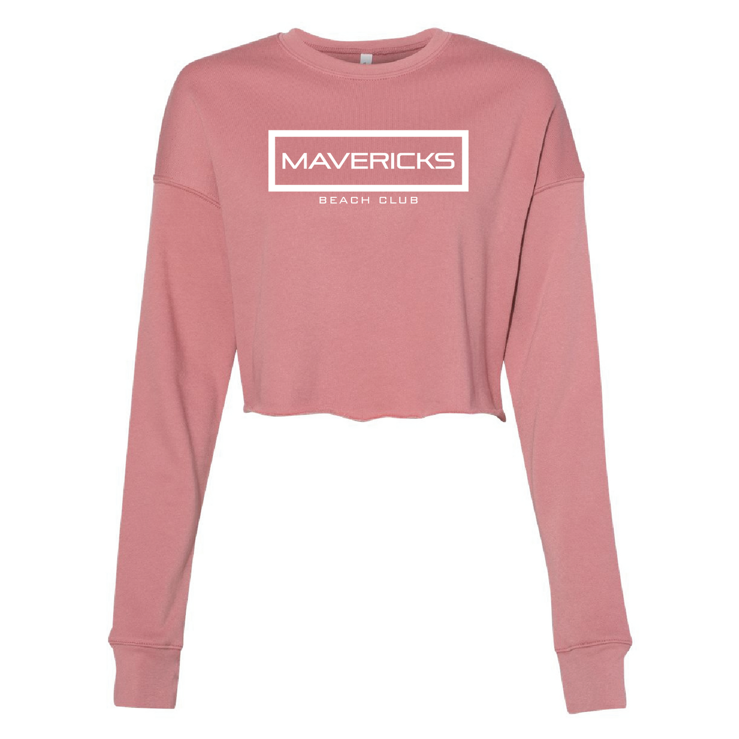 Mavericks Cropped Mauve Sweatshirt