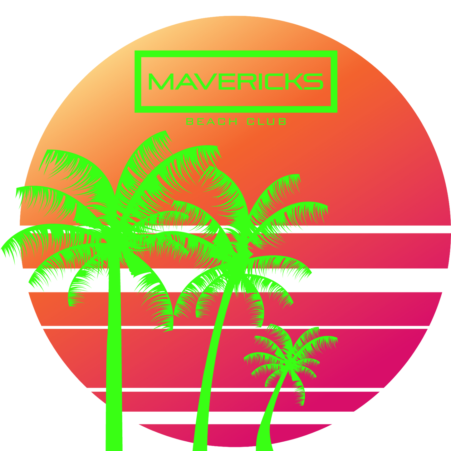mavericks beach club merch, neon, neon collection, san diego, california