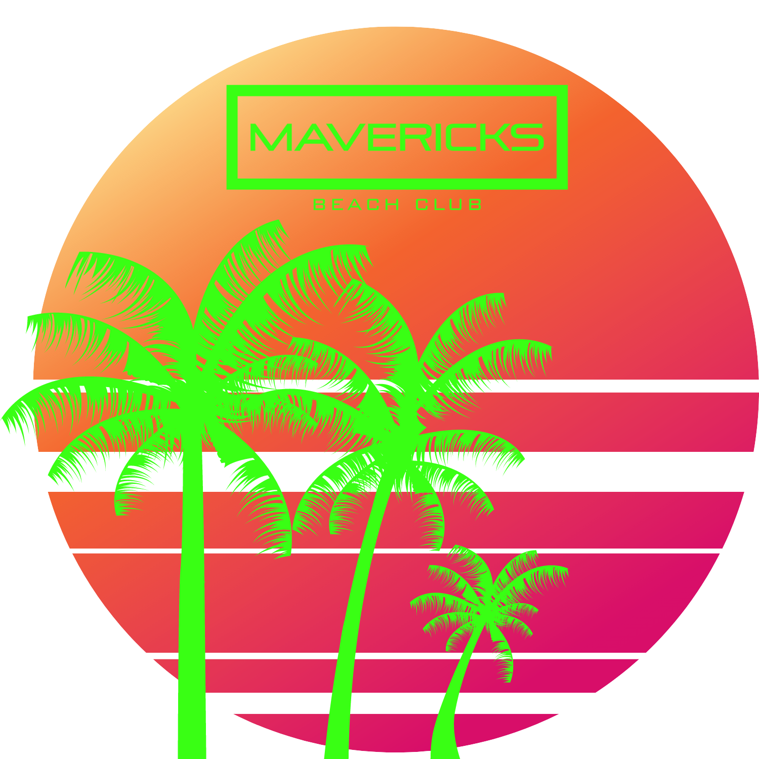 mavericks beach club merch, neon, neon collection, san diego, california