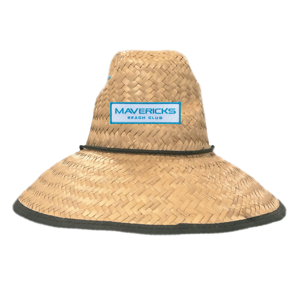 Mavericks beach club merch, lifeguard hats, san diego, california